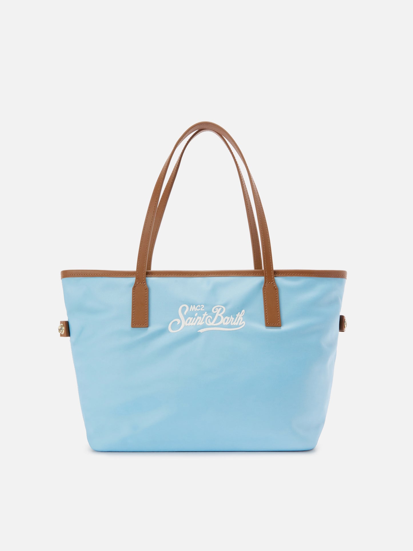 Light blue City medium nylon bag
