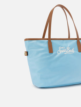 Light blue City medium nylon bag