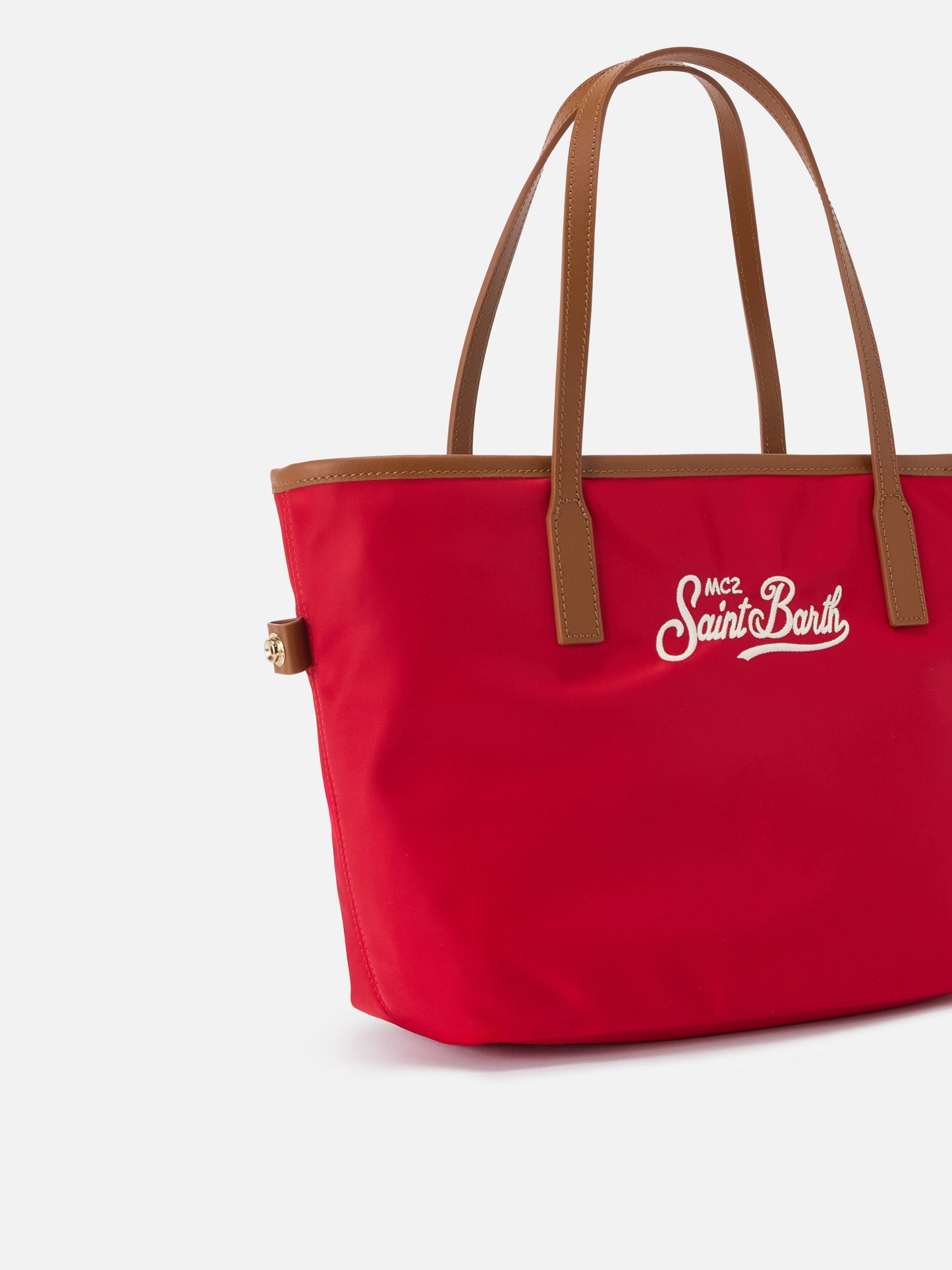 Red City medium nylon bag