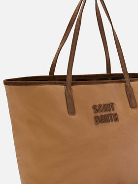 Nut Large City waxed bag with logo embroidery