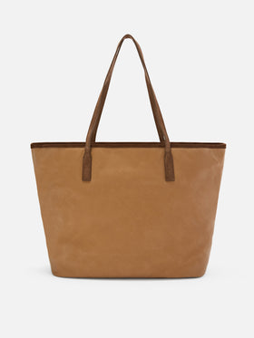 Nut Large City waxed bag with logo embroidery