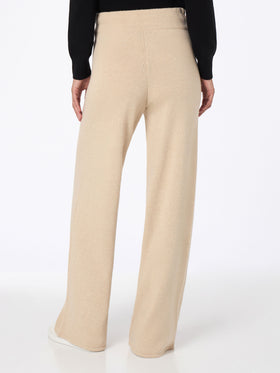 Woman beige cashmere blend knit pants Cambon - MC2 Saint Barth