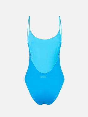 Hellblauer Badeanzug für Damen Cecille