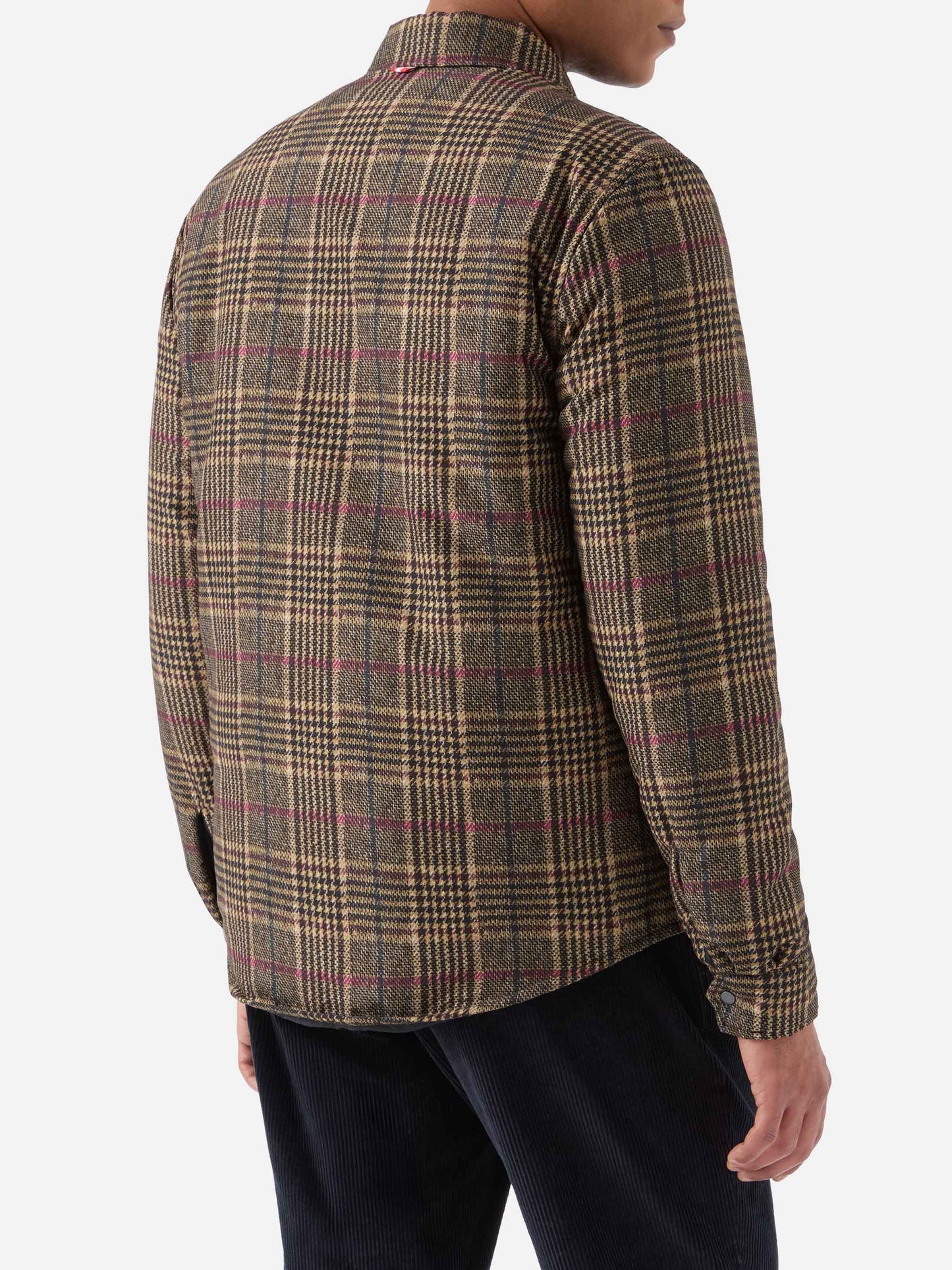 Technic fabric overshirt Chalet with Prince of Wales print