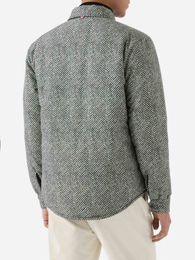 Overshirt Chalet aus technischem Stoff mit Fischgrätenmuster