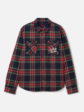 Overshirt Chalet with pocket and St. Barth Bob Club embroidery