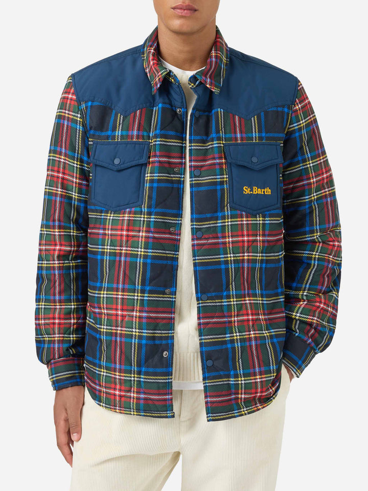 Overshirt imbottita Chalet fantasia tartan