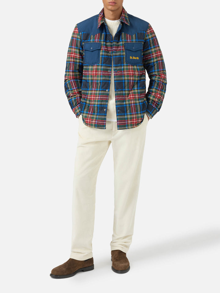 Overshirt imbottita Chalet fantasia tartan