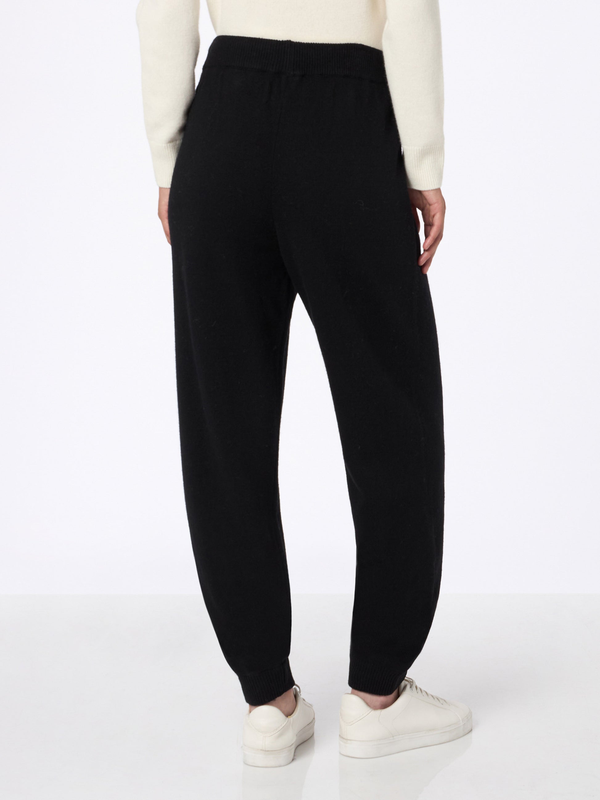Woman knitted black jogger pants - MC2 Saint Barth