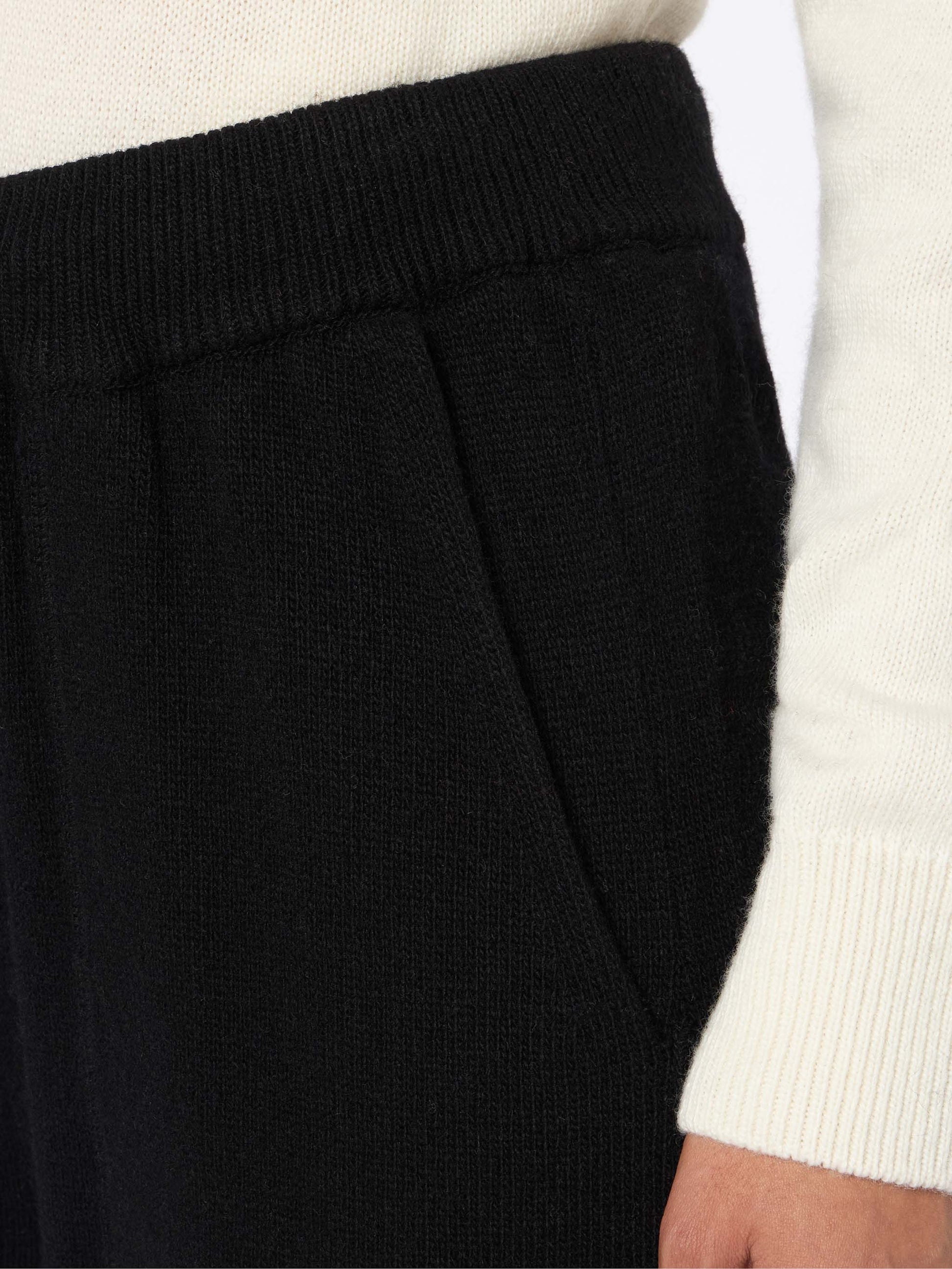 Woman knitted black jogger pants - MC2 Saint Barth