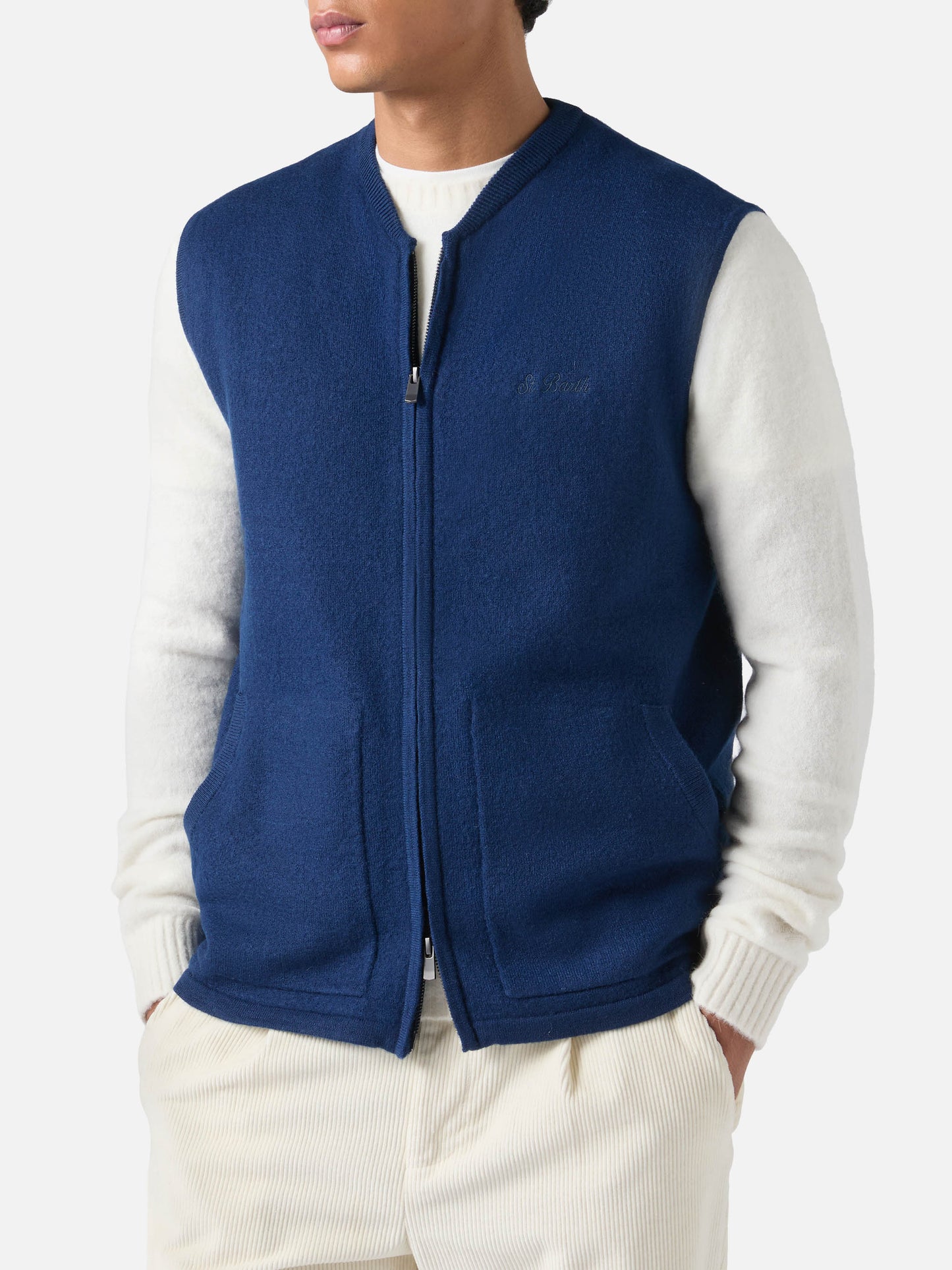 Gilet smanicato Chioto blu navy