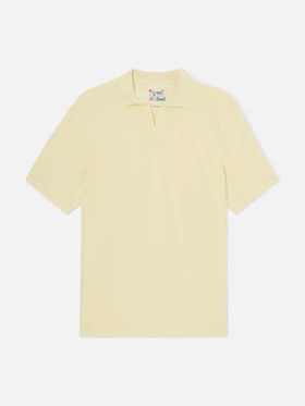Butter Charles polo in solid color cotton piquet