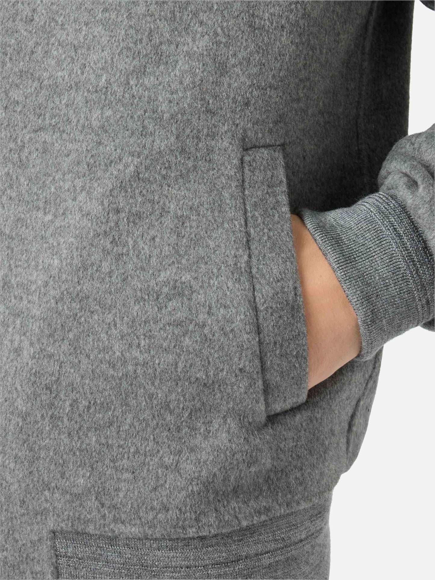 Ungefütterte Camden-Bomberjacke aus Wolle in Grau