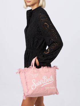 Woman black Sangallo lace cotton playsuit Julian - MC2 Saint Barth