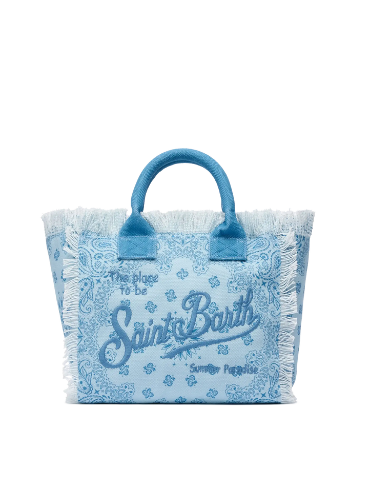 Handtasche Colette aus Baumwollcanvas mit Bandanna-Print