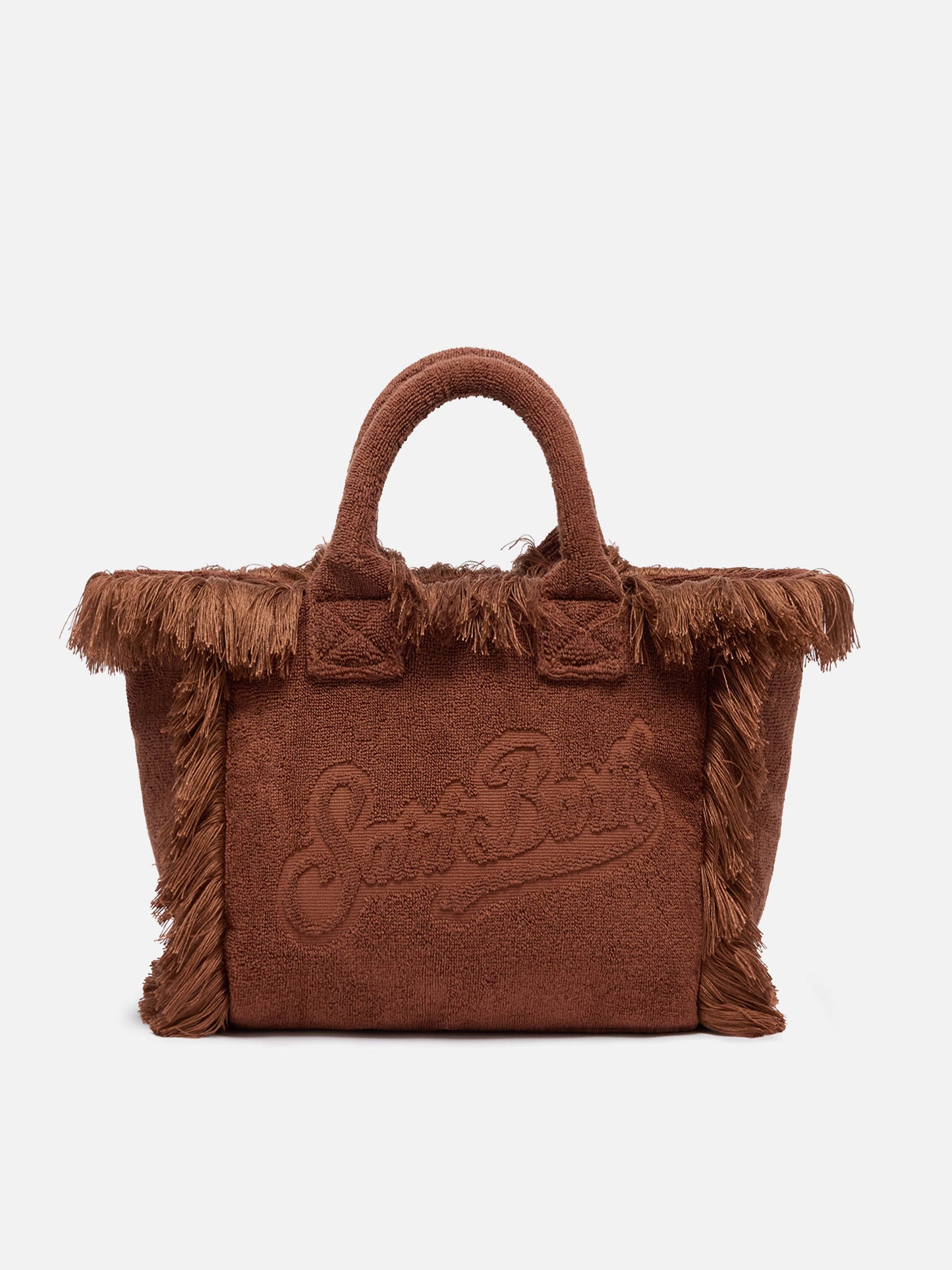 Colette Terry embossed brown handbag