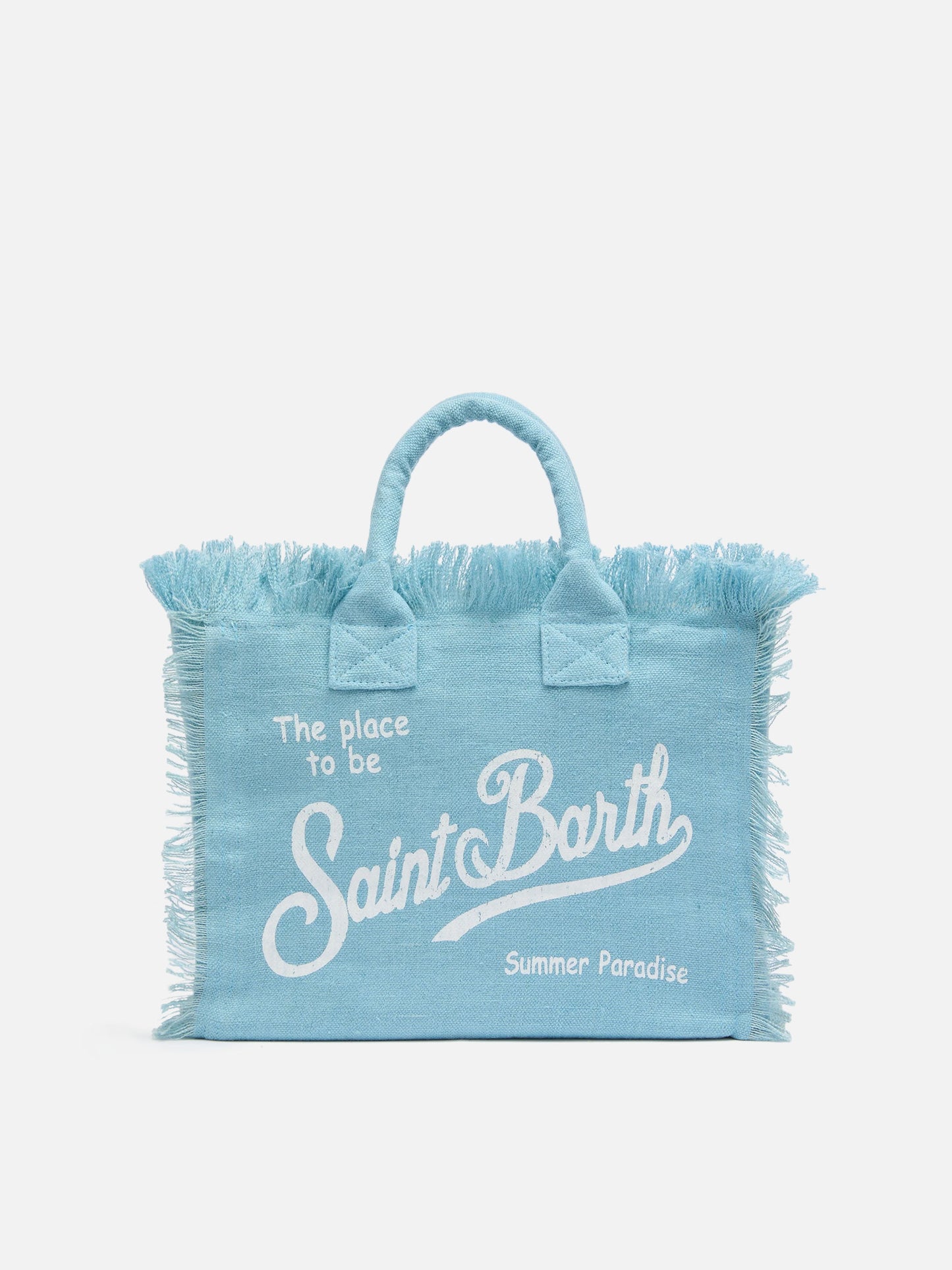 Colette linen light blue handbag