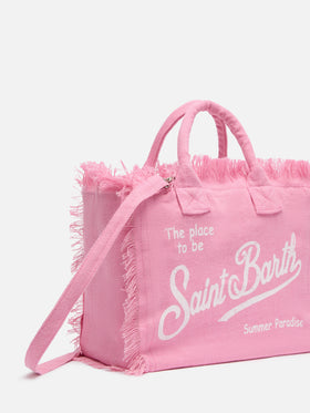 Colette linen pink handbag - MC2 Saint Barth