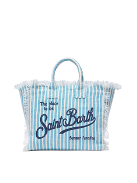 Colette Leinenhandtasche mit Streifendruck