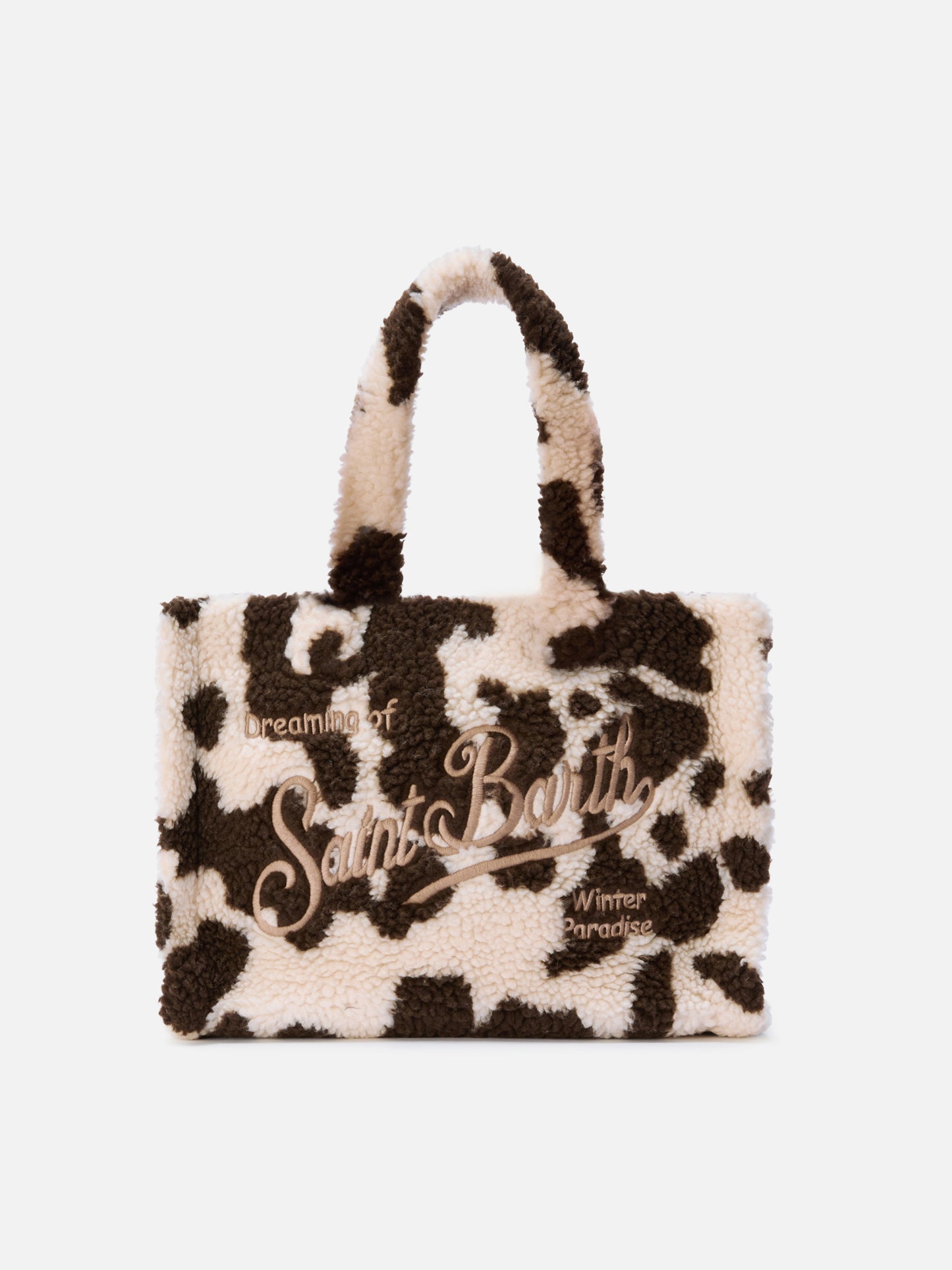 Colette Teddy Handtasche aus Kuhfell-Sherpa