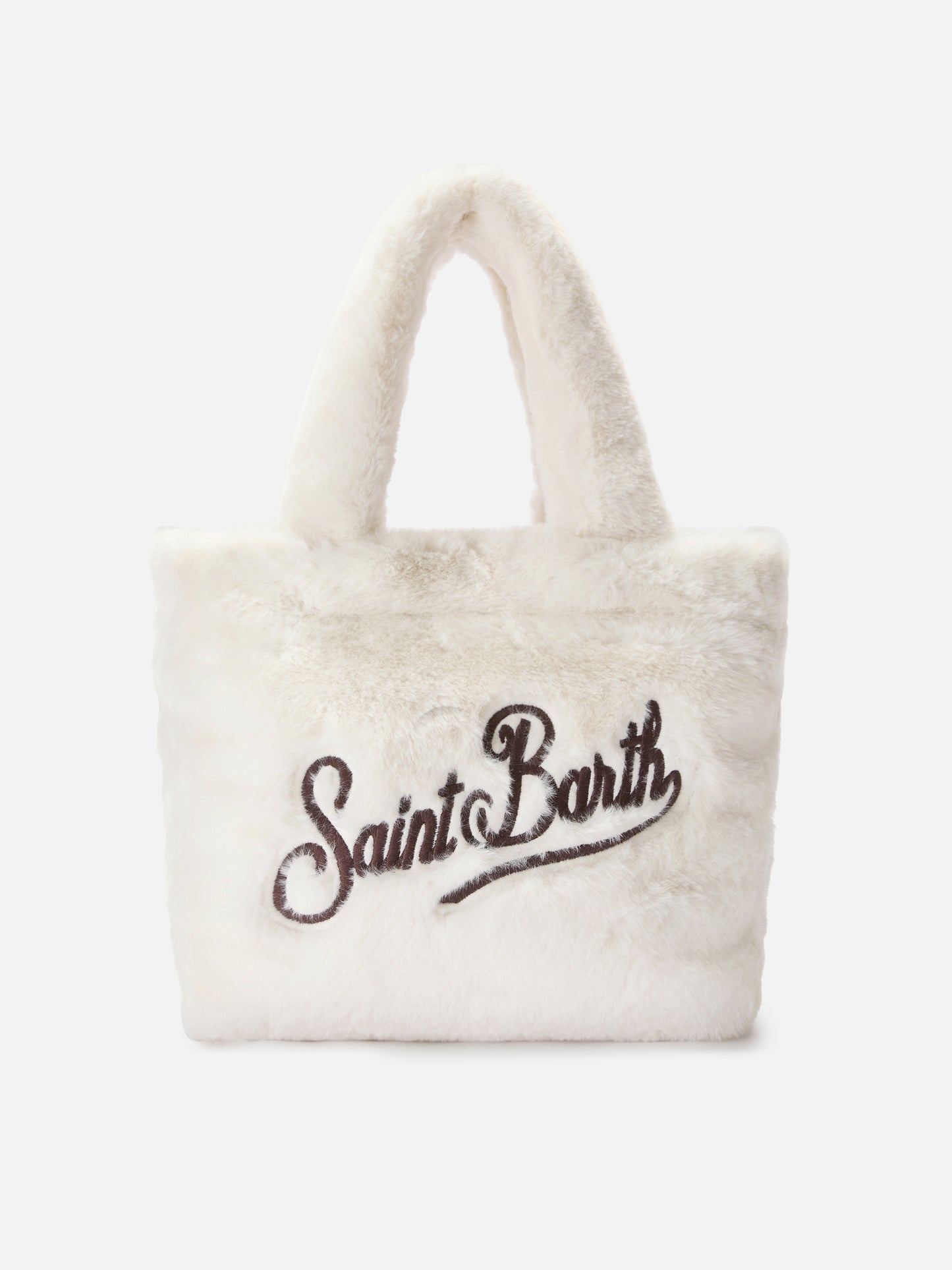 Colette Soft Handtasche aus weißem Kunstpelz