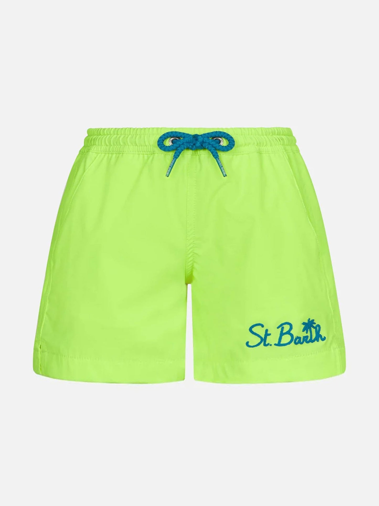 Boy comfort fluo yellow swim shorts - MC2 Saint Barth
