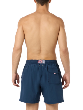 Comfort classic stretch swim shorts with Dal Padel alla Brace embroidery | INSULTI LUMINOSI SPECIAL EDITION - MC2 Saint Barth