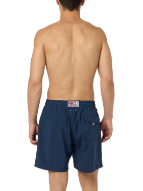 Comfort classic stretch swim shorts with Dal Padel alla Brace embroidery | INSULTI LUMINOSI SPECIAL EDITION - MC2 Saint Barth