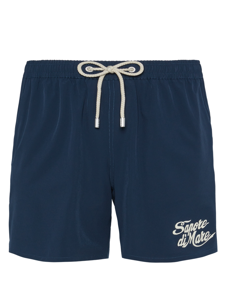 Navy blue Comfort swim shorts  with Sapore di Mare embroidery | SAPORE DI MARE SPECIAL EDITION