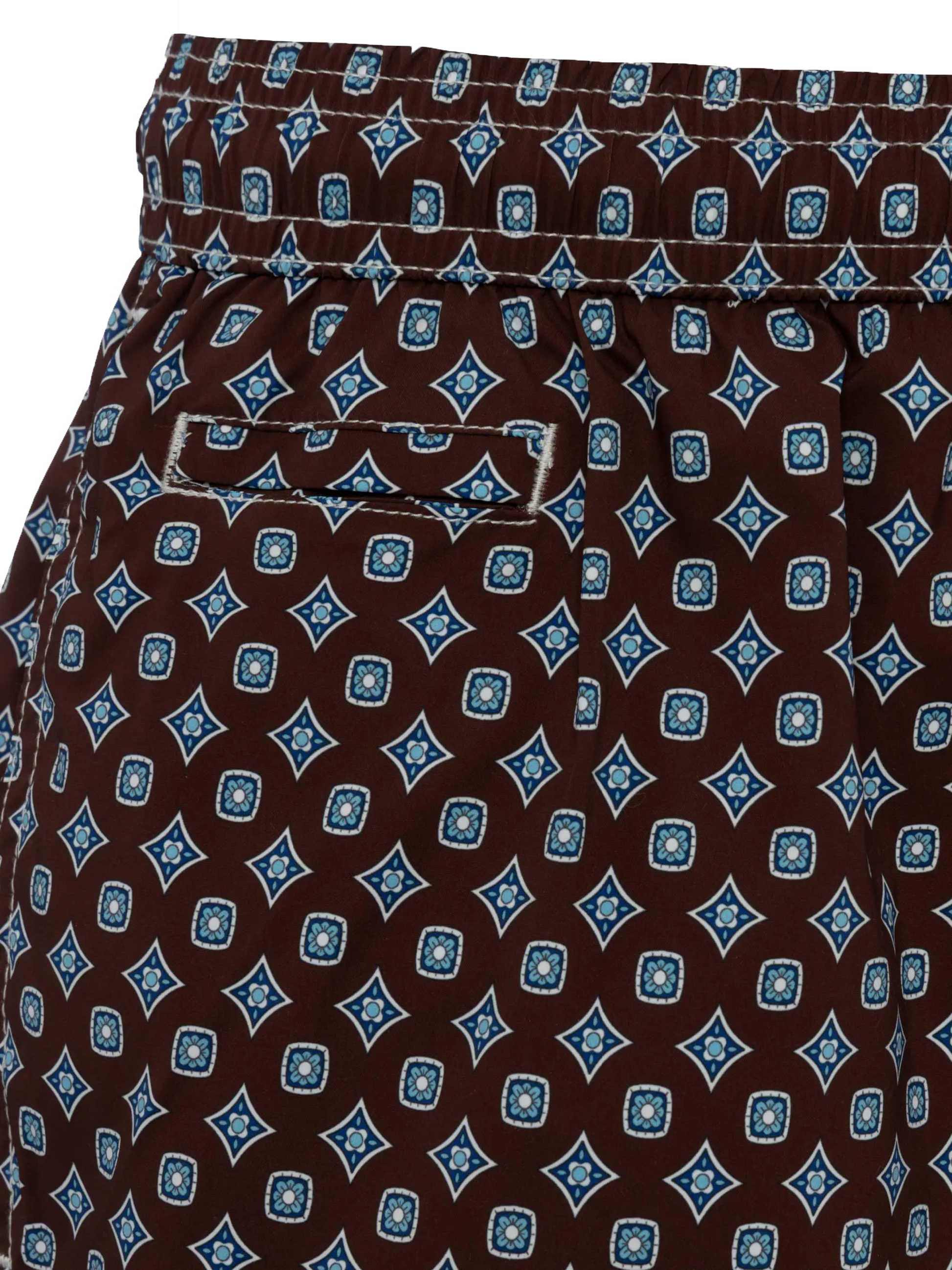 Comfort Light swim shorts with tie print - MC2 Saint Barth