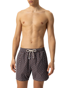 Comfort Light swim shorts with tie print - MC2 Saint Barth