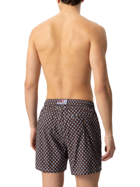 Comfort Light swim shorts with tie print - MC2 Saint Barth