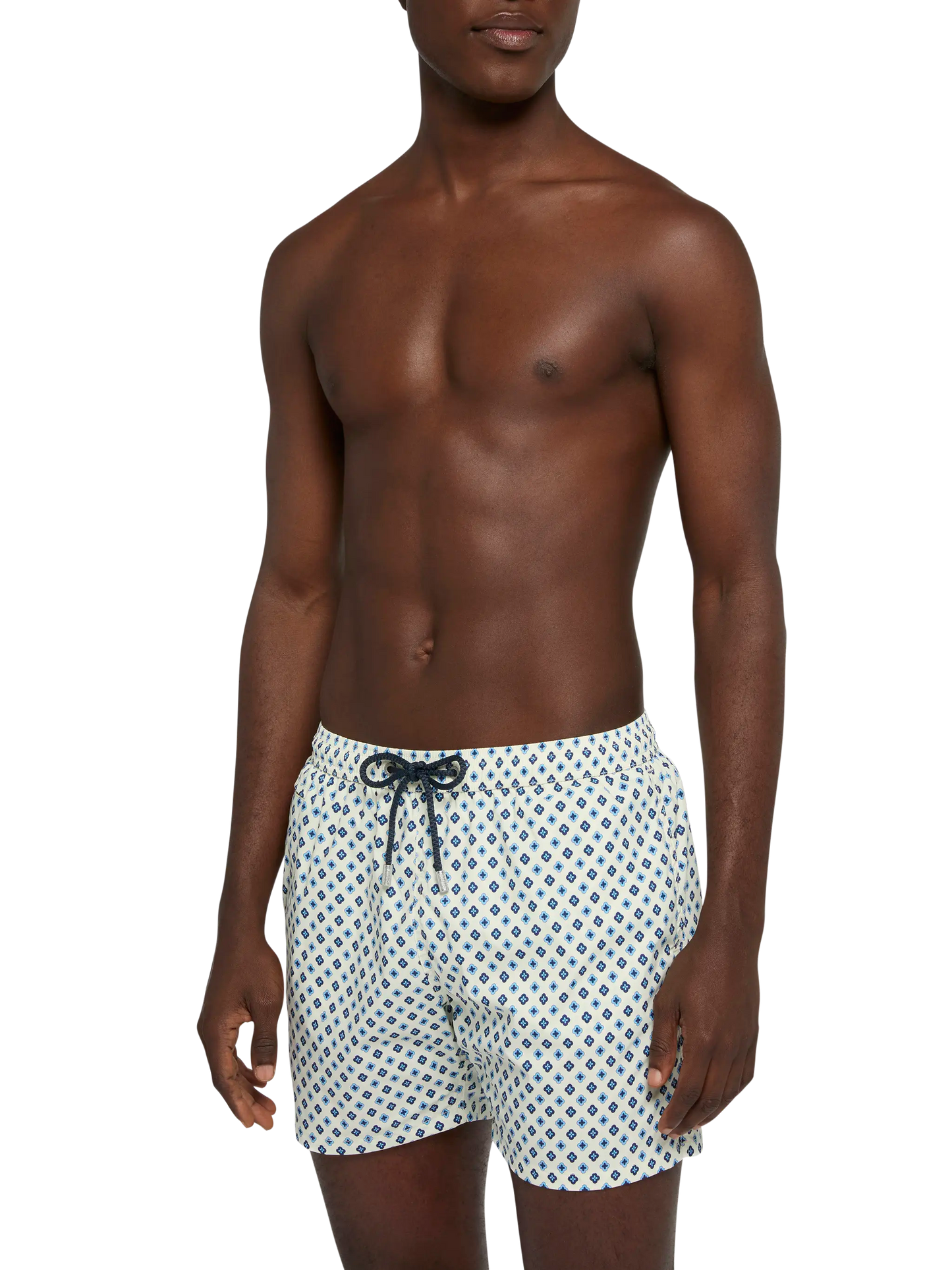 Comfort Light swim shorts with tie print - MC2 Saint Barth