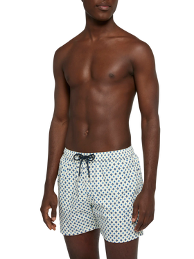 Comfort Light swim shorts with tie print - MC2 Saint Barth