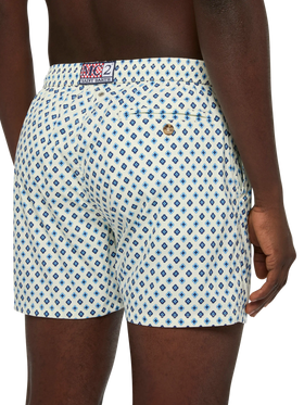 Comfort Light swim shorts with tie print - MC2 Saint Barth