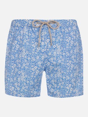 Bañador corto clásico elástico Comfort Light con estampado de flores 