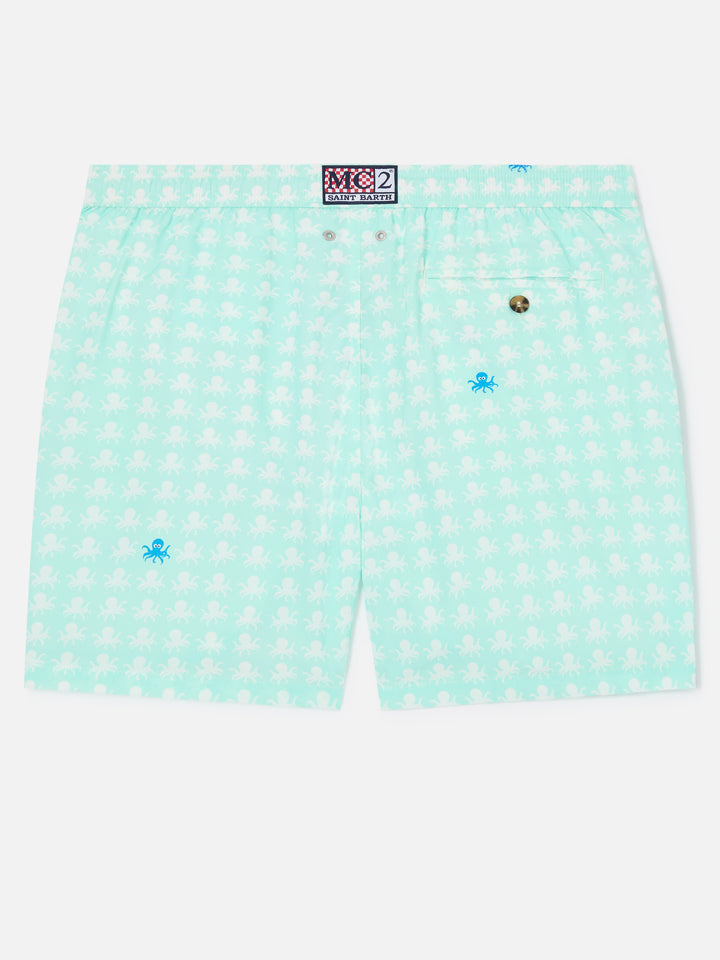 Badeshorts Comfort Light mit Oktopus-Print