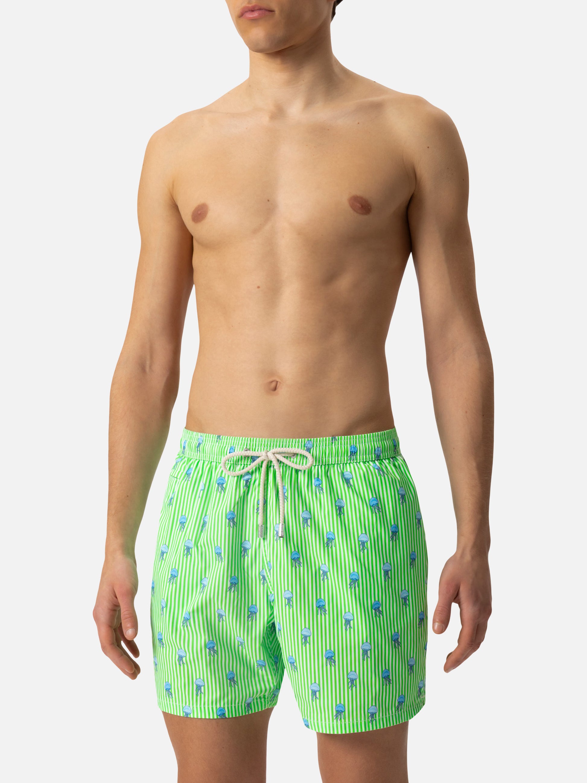 Comfort Light swim shorts with jelly fish print - MC2 Saint Barth