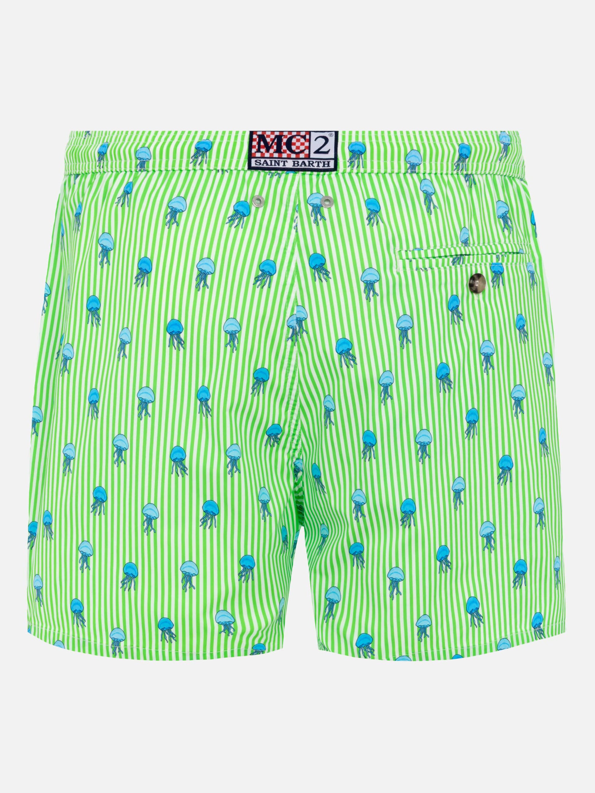 Comfort Light swim shorts with jelly fish print - MC2 Saint Barth