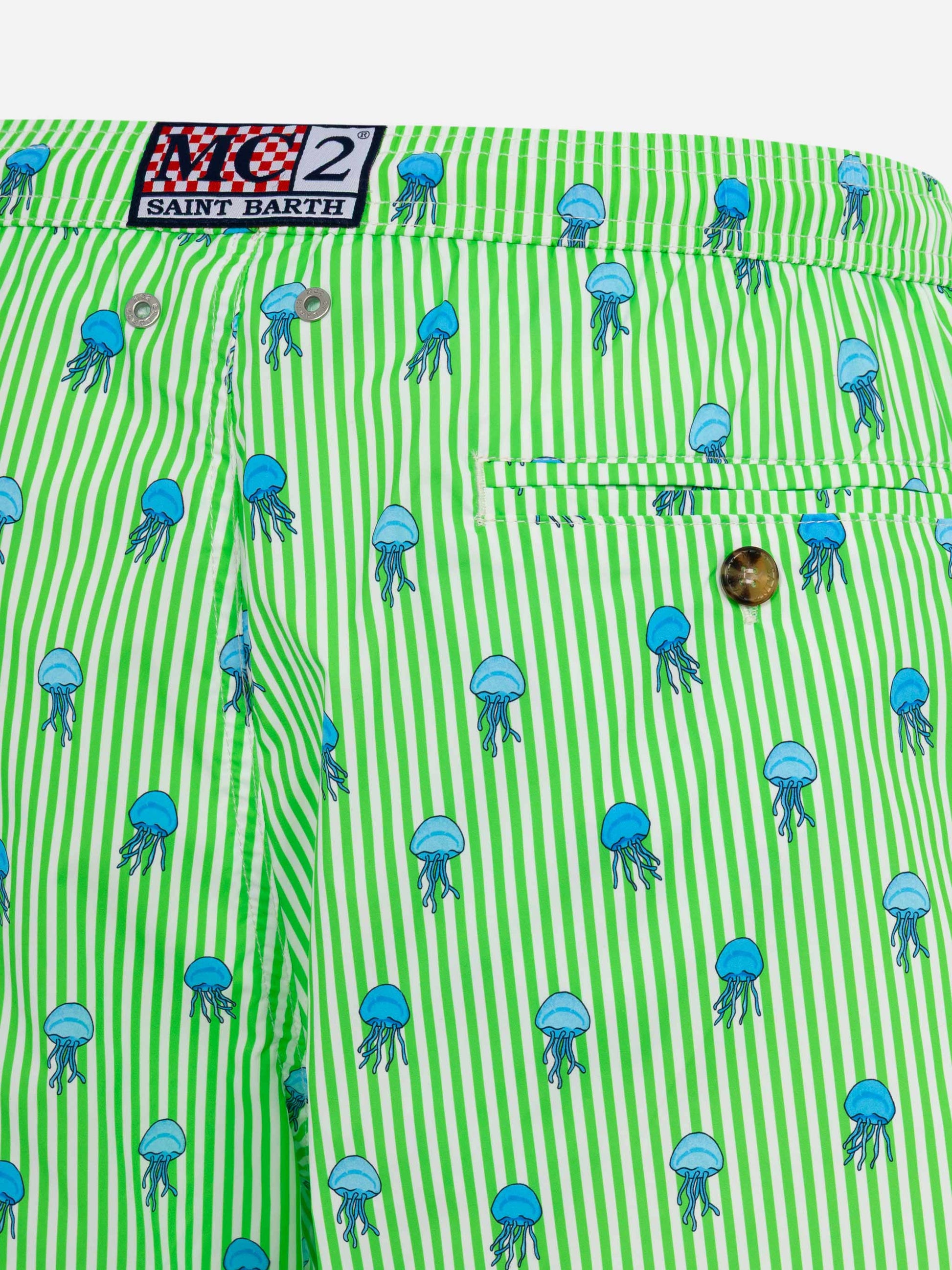 Comfort Light swim shorts with jelly fish print - MC2 Saint Barth