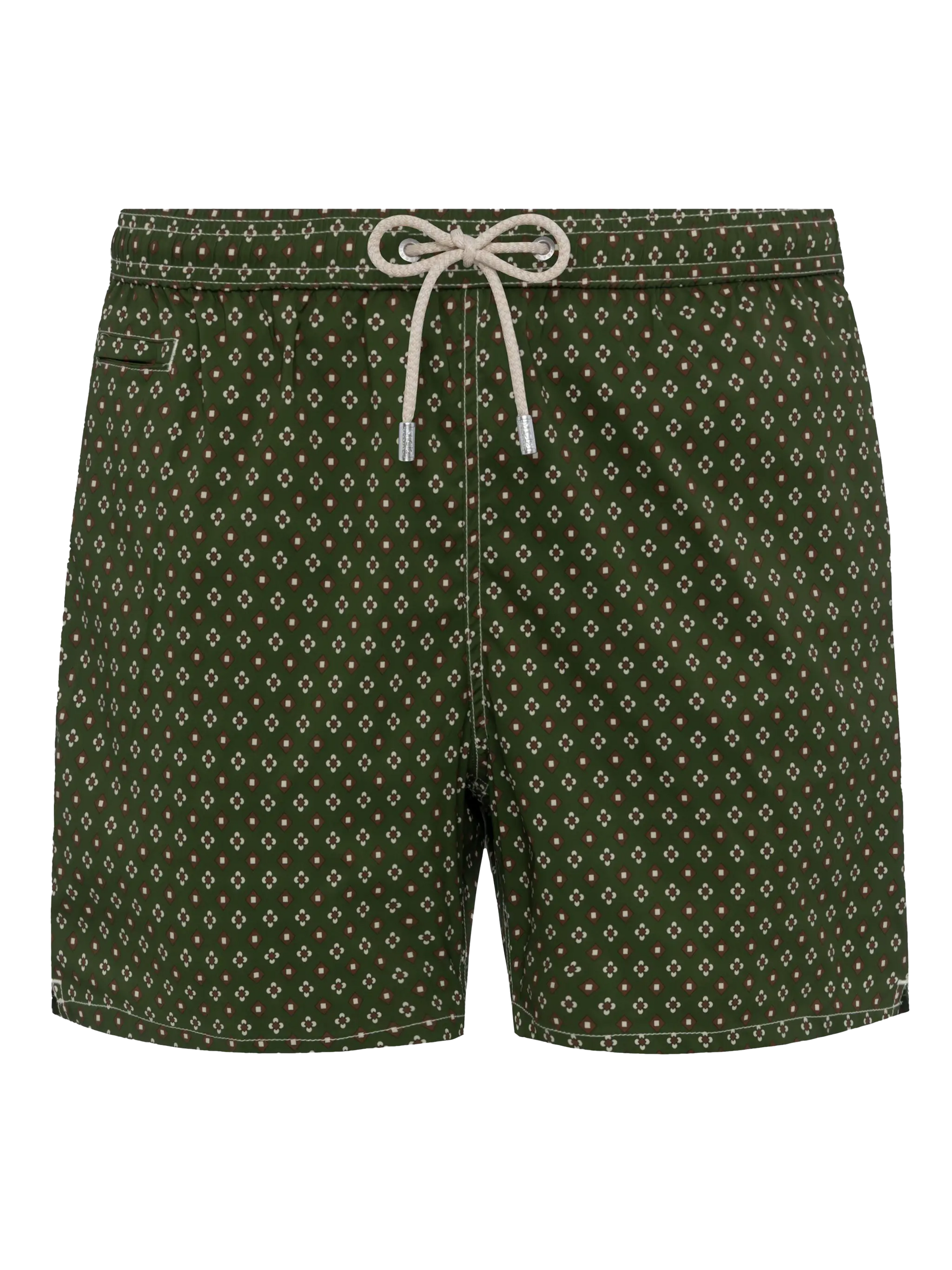Comfort Light swim shorts with tie print - MC2 Saint Barth