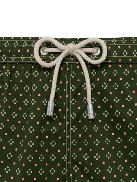 Comfort Light swim shorts with tie print - MC2 Saint Barth