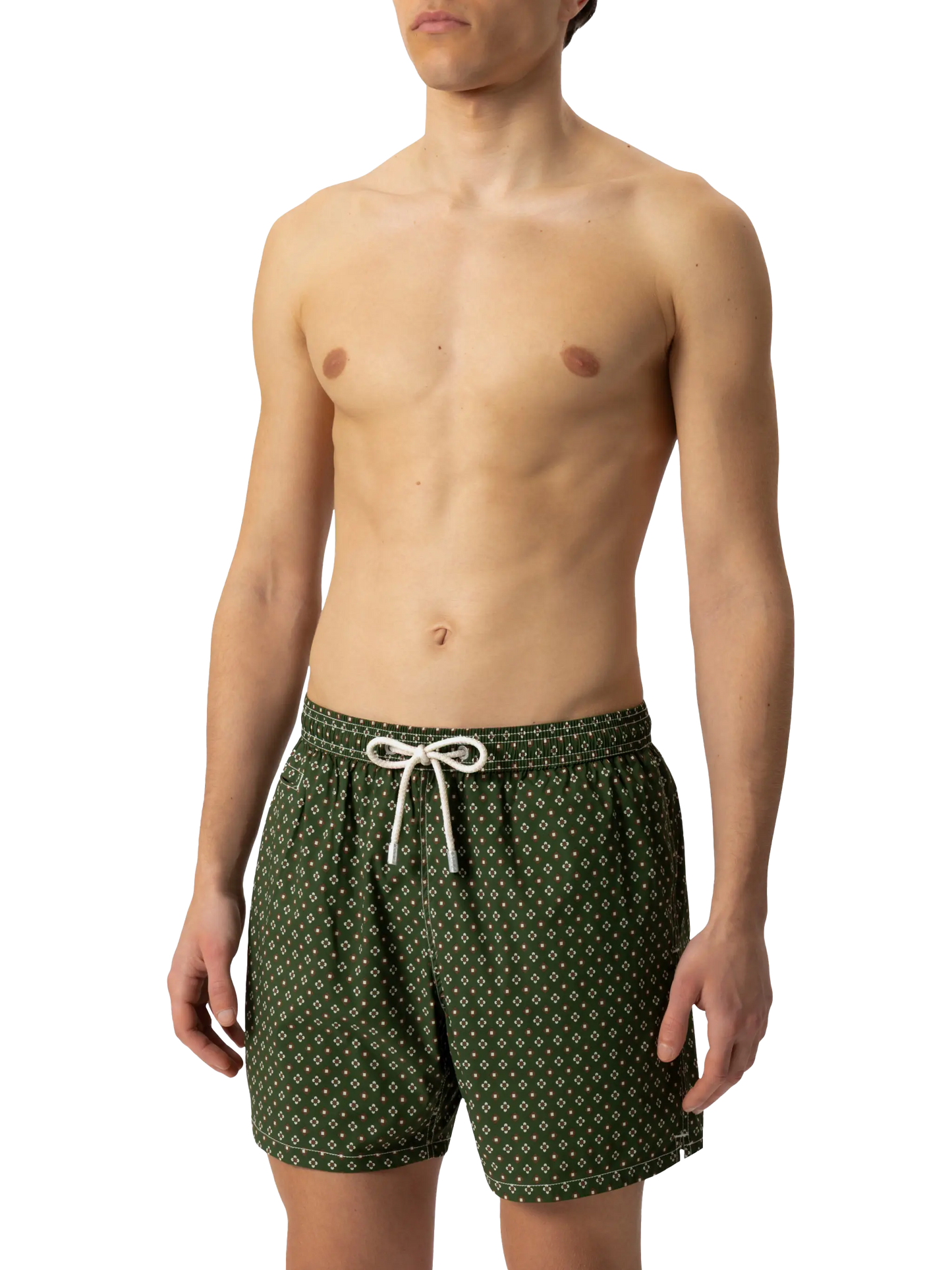 Comfort Light swim shorts with tie print - MC2 Saint Barth