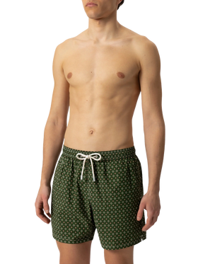 Comfort Light swim shorts with tie print - MC2 Saint Barth