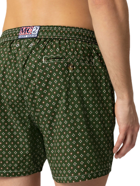 Comfort Light swim shorts with tie print - MC2 Saint Barth