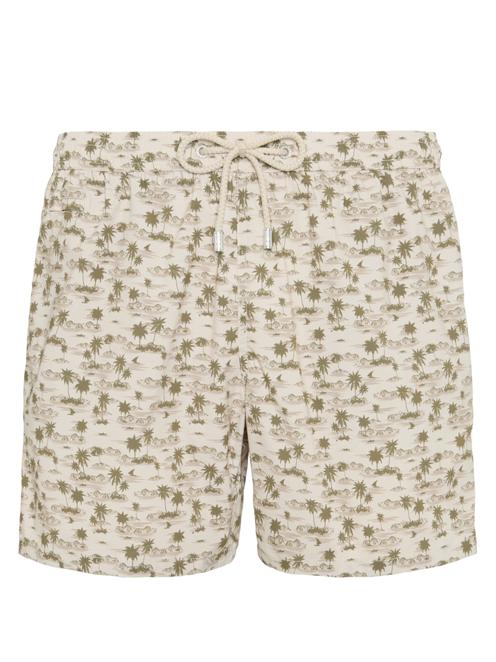 Comfort Light swim shorts with beach print - MC2 Saint Barth