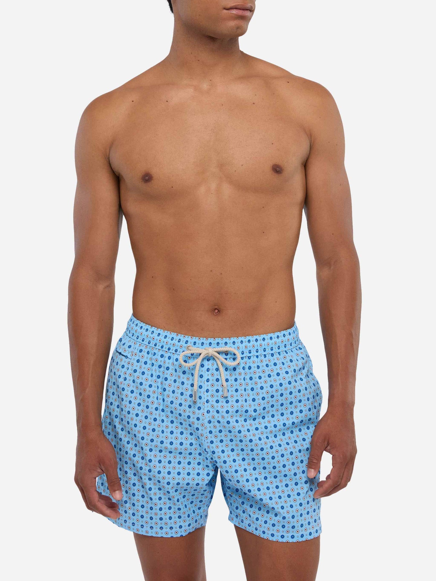 Costume mare Comfort Light con stampa micro cravatta