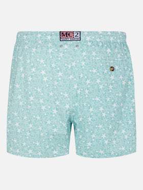 Comfort Light swim shorts with tropical shell print - MC2 Saint Barth