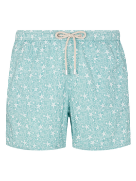 Comfort Light swim shorts with tropical shell print - MC2 Saint Barth