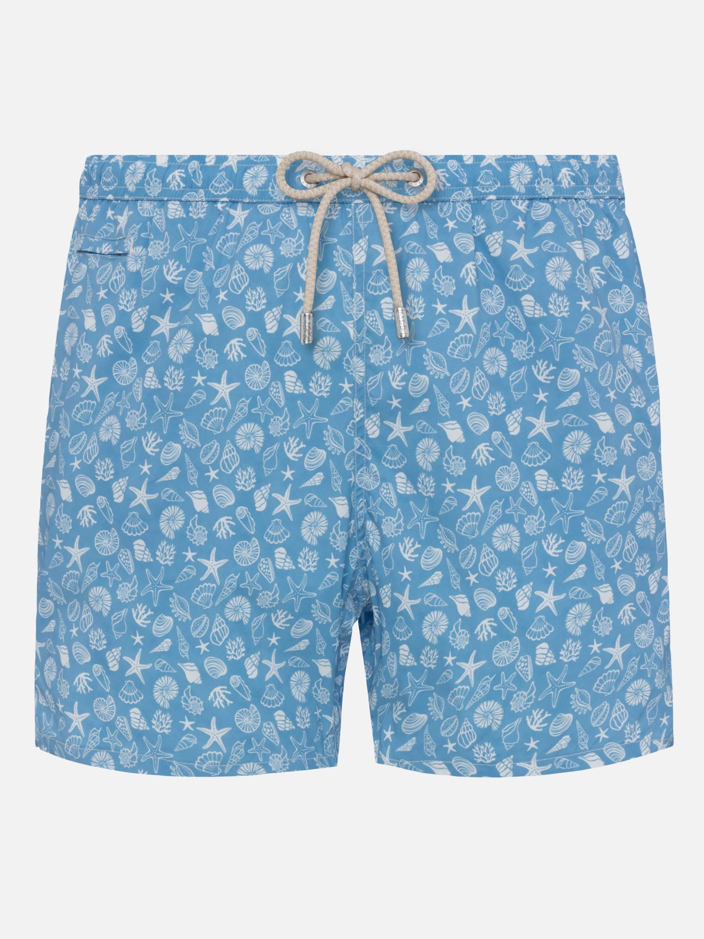 Comfort Light swim shorts with tropical shell print - MC2 Saint Barth